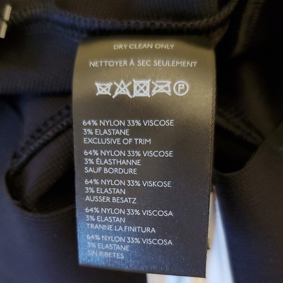 Maeve Black Ponte Knit Pants with Gold Button Detail - Picture 6 of 6